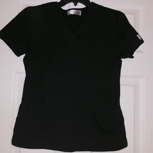 sanibel black scrub top